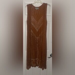 Brown Sleeveless Knit vest